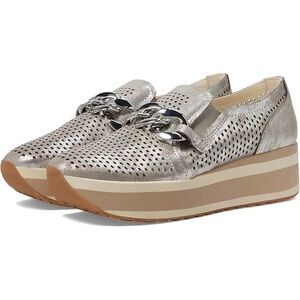 Women's Dolce Vita Metallic Platform Loafers Jhenee Silver